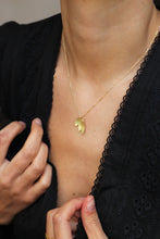Load image into Gallery viewer, Single Luna di Positano Gold Plated Silver Necklace