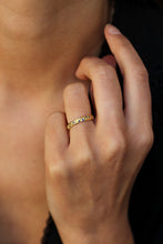 Load image into Gallery viewer, 18k Yellow Gold Hidden Desires Ring with Sapphires