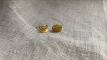 Load image into Gallery viewer, Tiny Gold Vermeil Positano Studs