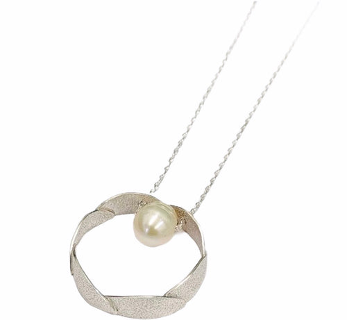 Positano Necklace with Vintage Pearl