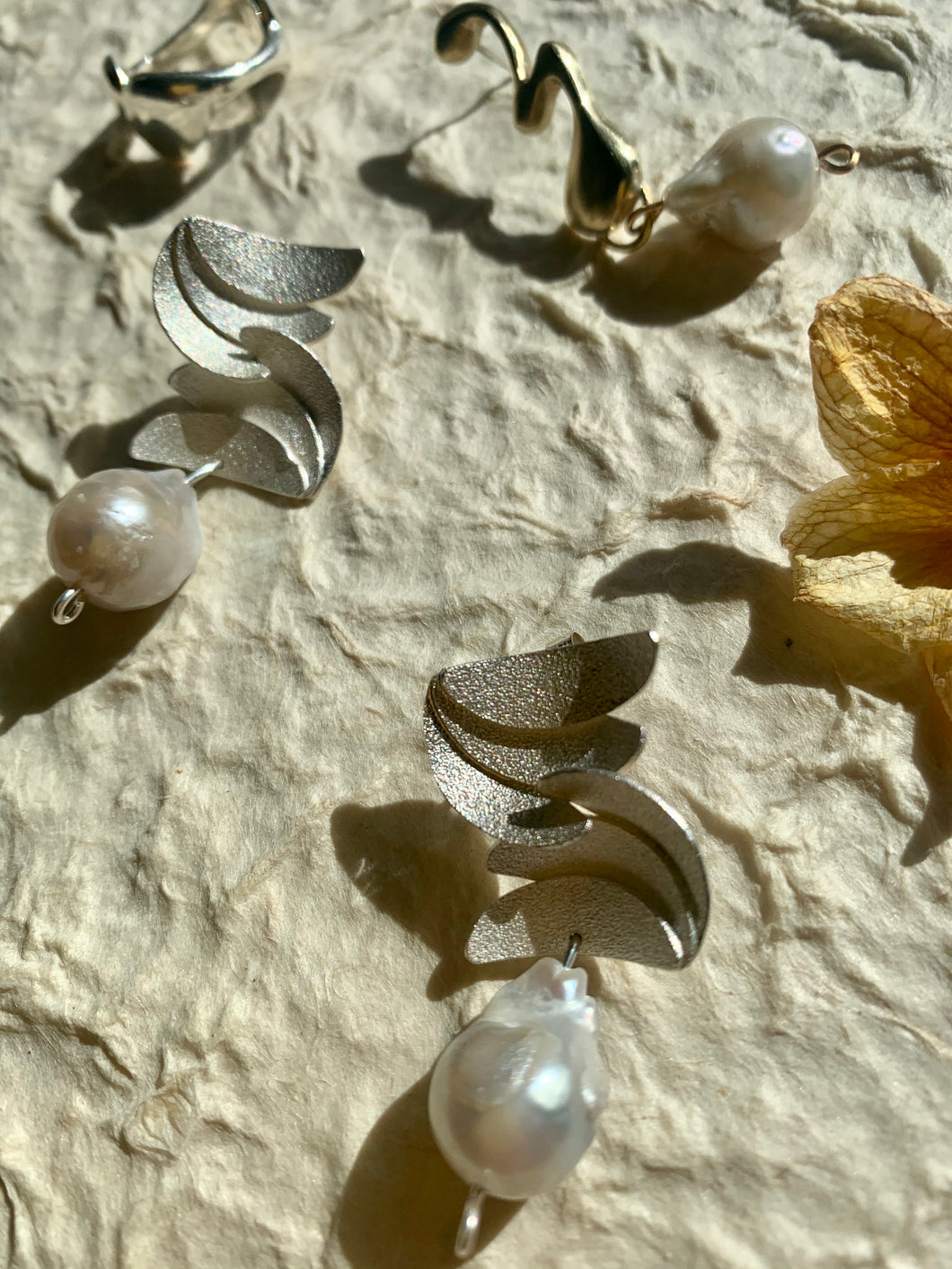 Luna di Positano Duo Earrings with Baroque Pearls