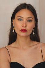 Load image into Gallery viewer, Luna di Positano Earrings with Baroque Pearls - Gold Vermeil